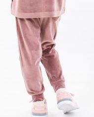 Pantaloni soft pink velvet